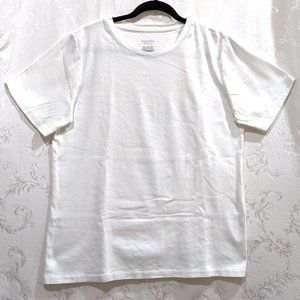 Cotton White Ultimate Tee Shirt 2X Short Sleeve Crew Neck Casual Comfy Basics